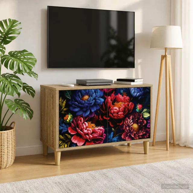 vidaXL Tv-meubel KIEL 69 x 33 x 50 cm Sonoma Bewerkt hout bruin, foto 2