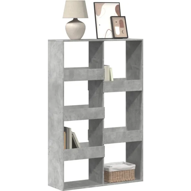 vidaXL Boekenkast 100x33x155,5 cm bewerkt hout betongrijs grijs, foto 2