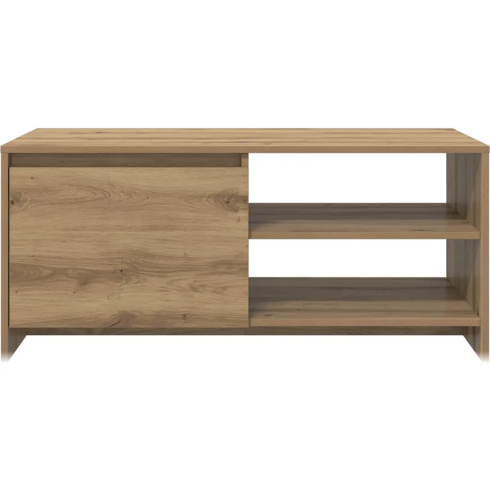 vidaXL Salontafel Artisanaal eiken 102 x 50 x 45 cm Bewerkt hout, foto 4