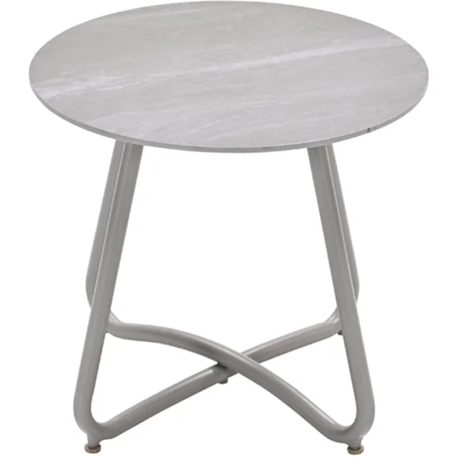 Garden Impressions Vento bijzettafel - Ø45xH41 cm - taupe - Centostone Napoli sand