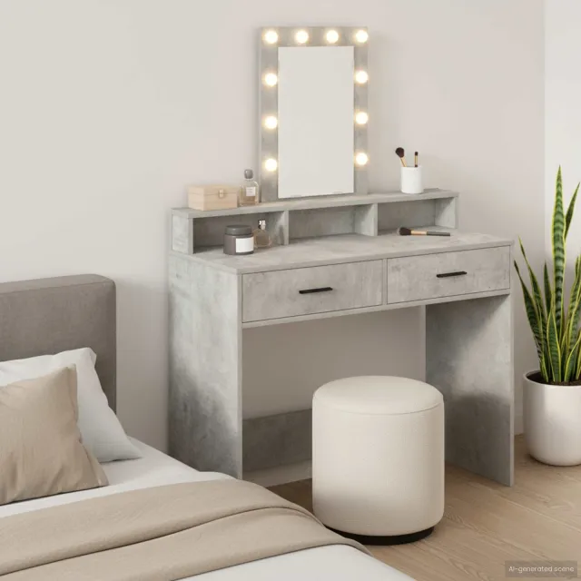 vidaXL Plafondtafel Grijs 100 x 41 x 140 cm Bewerkt hout, foto 2