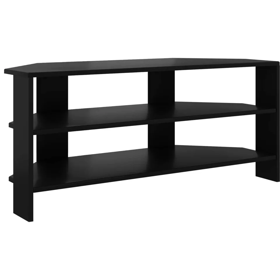 vidaXL HoekTVKast 100 x 40,5 x 45 cm Zwart Bewerkt hout, foto 3