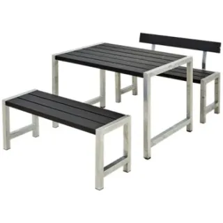 Trendyard Tuinset Industrieel Café Zwart 1 Rugleuning