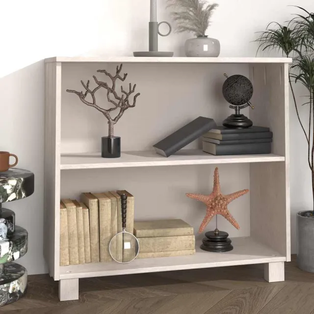 vidaXL Dressoir HAMAR 85x35x80 cm massief grenenhout wit, foto 2