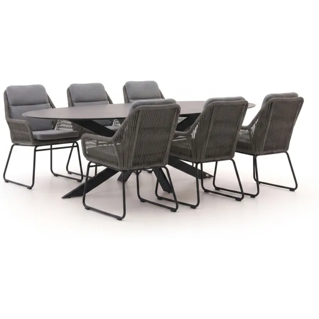 Intenso Furniture Intenso Isorella/Furato Ellips 200cm dining tuinset 7-delig