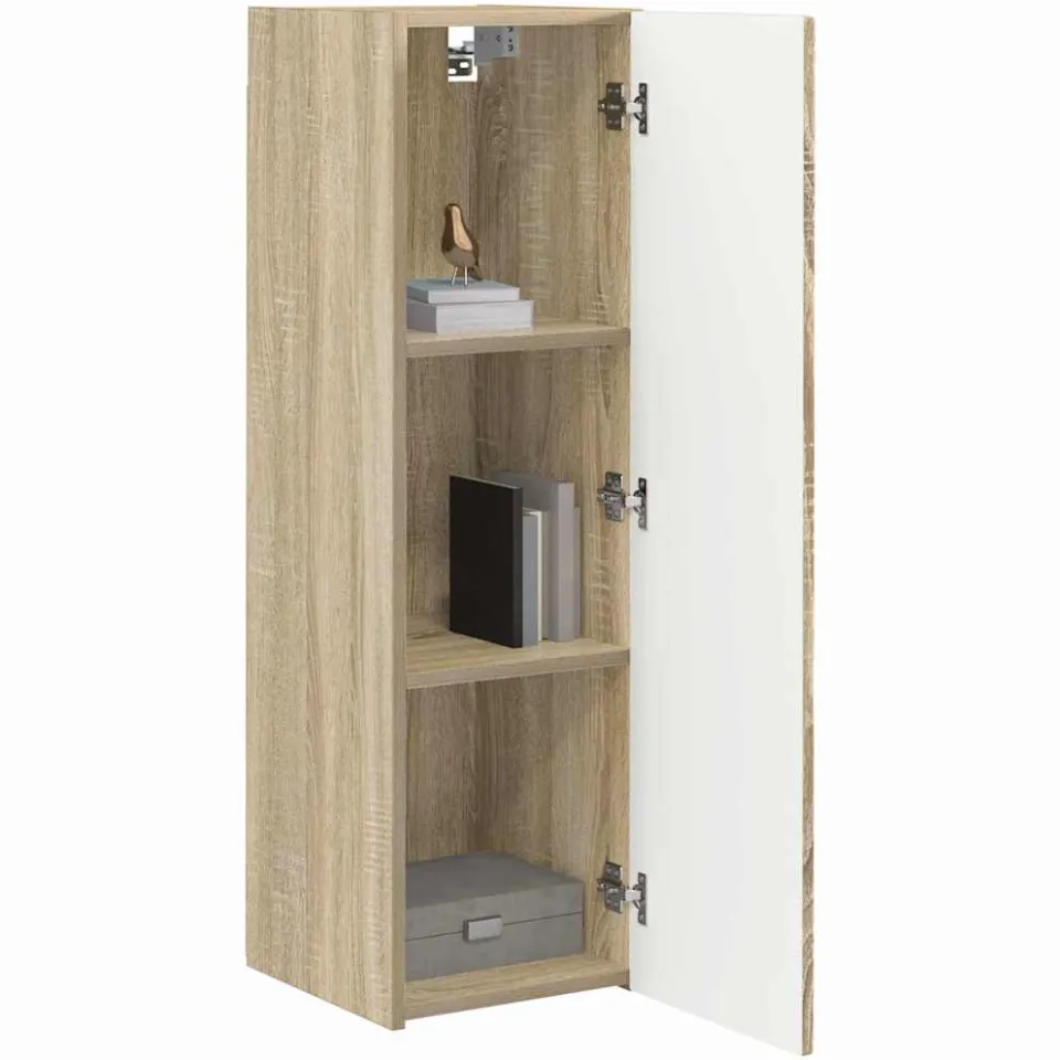 vidaXL TV Wandkast 30 x 31 x 100 cm Sonoma Bewerkt hout Bruin