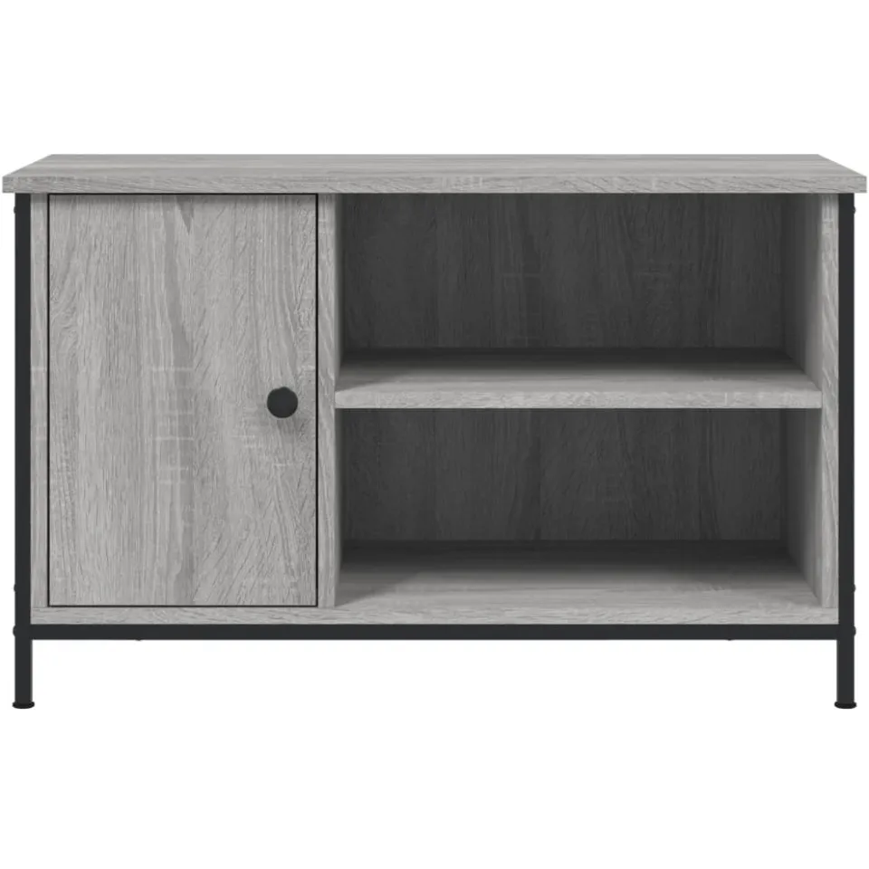 vidaXL Tv-meubel 80x40x50 cm bewerkt hout grijs sonoma eikenkleurig, foto 3