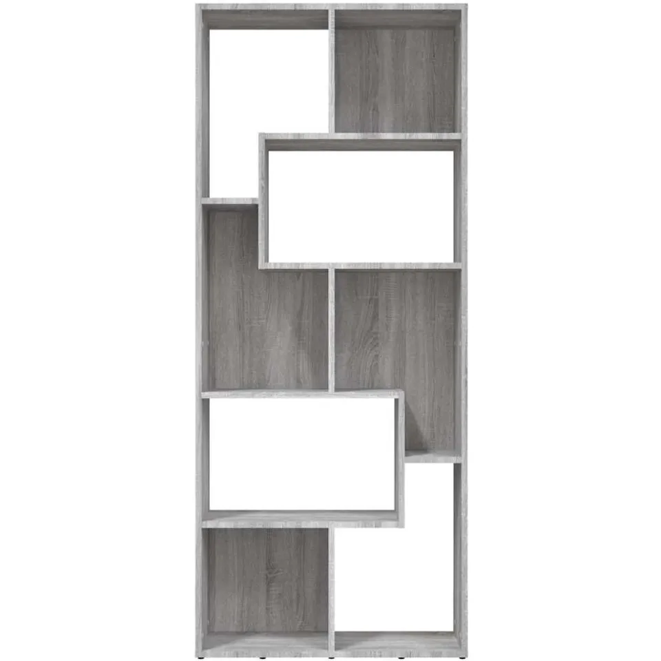 vidaXL Boekenkast 67x24x161 cm bewerkt hout grijs sonoma eikenkleurig, foto 4