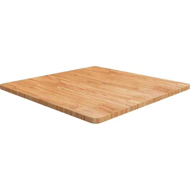 vidaXL Tafelblad vierkant 80x80x2,5cm massief eiken lichtbruin