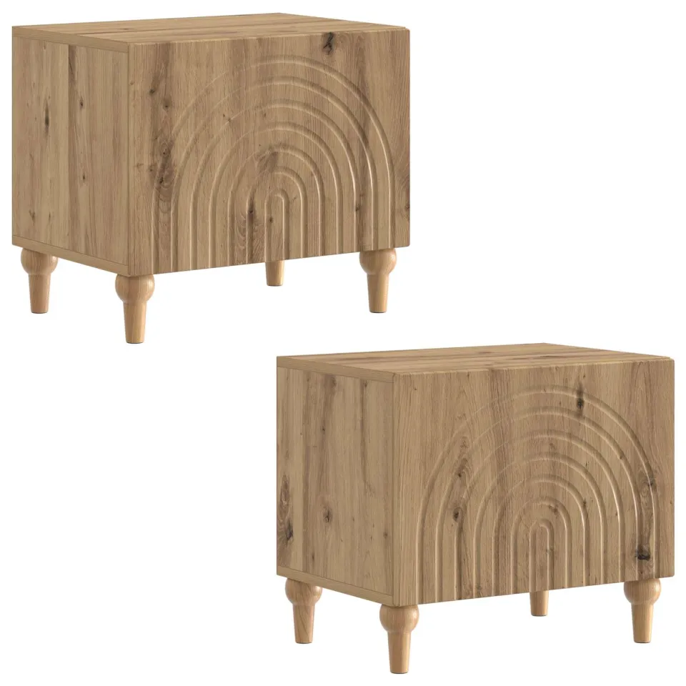 vidaXL Tv-meubel Artisanaal eiken Bewerkt hout, foto 4