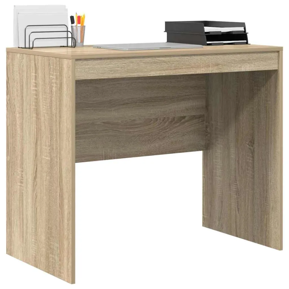 vidaXL Bureau Sonoma Eiken 90 x 50 x 76 cm Bruin