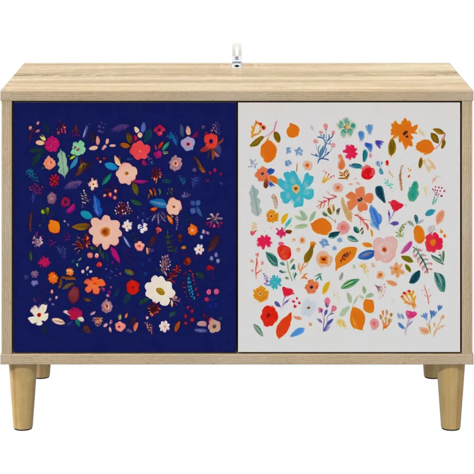 vidaXL Tv-meubel MAINZ 69 x 33 x 50 cm Sonoma Bewerkt hout bruin, foto 4