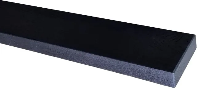 GoudmetHout Zwevende wandplank - zwart eiken - 260 x 10 cm - Blinde Montage