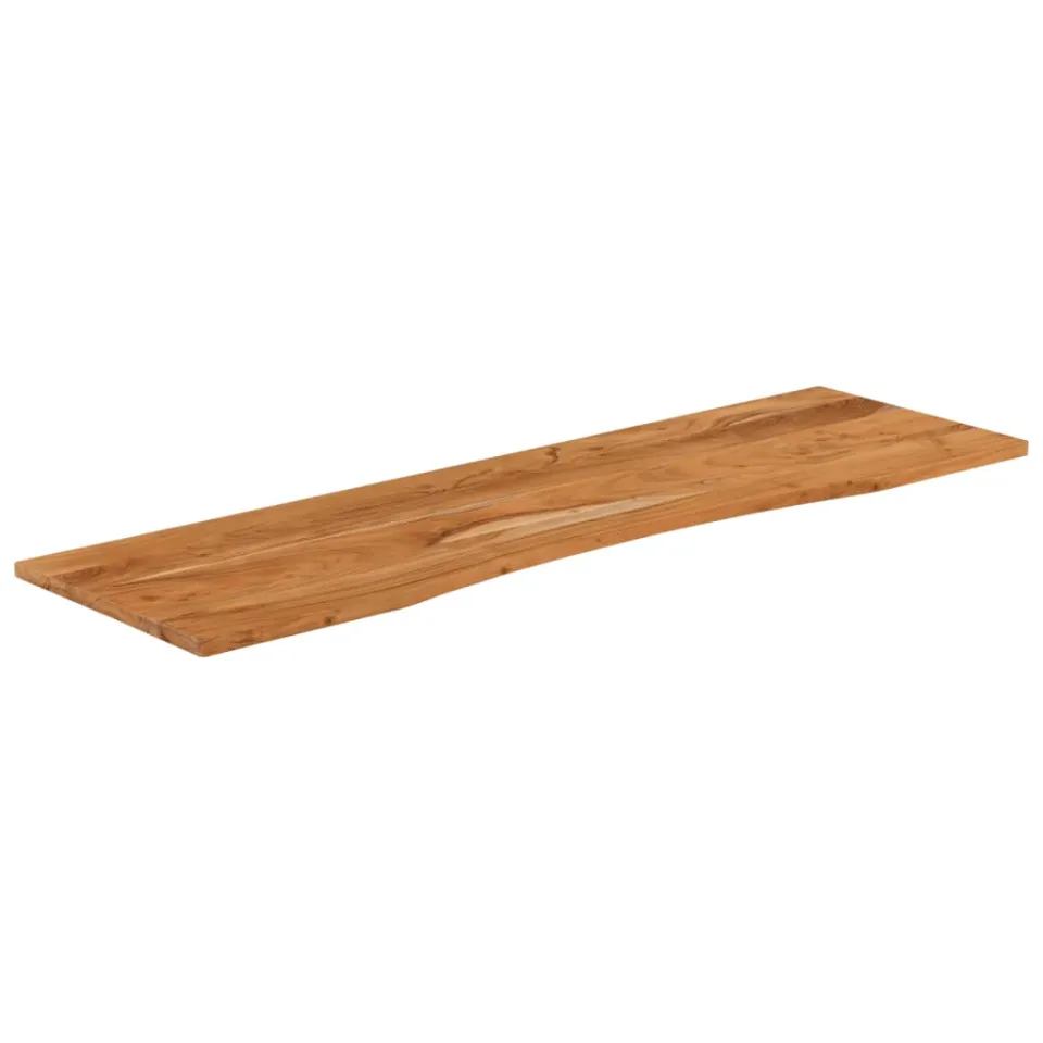 vidaXL Bureaublad rechthoekig 140x50x2,5 cm massief acaciahout Bruin