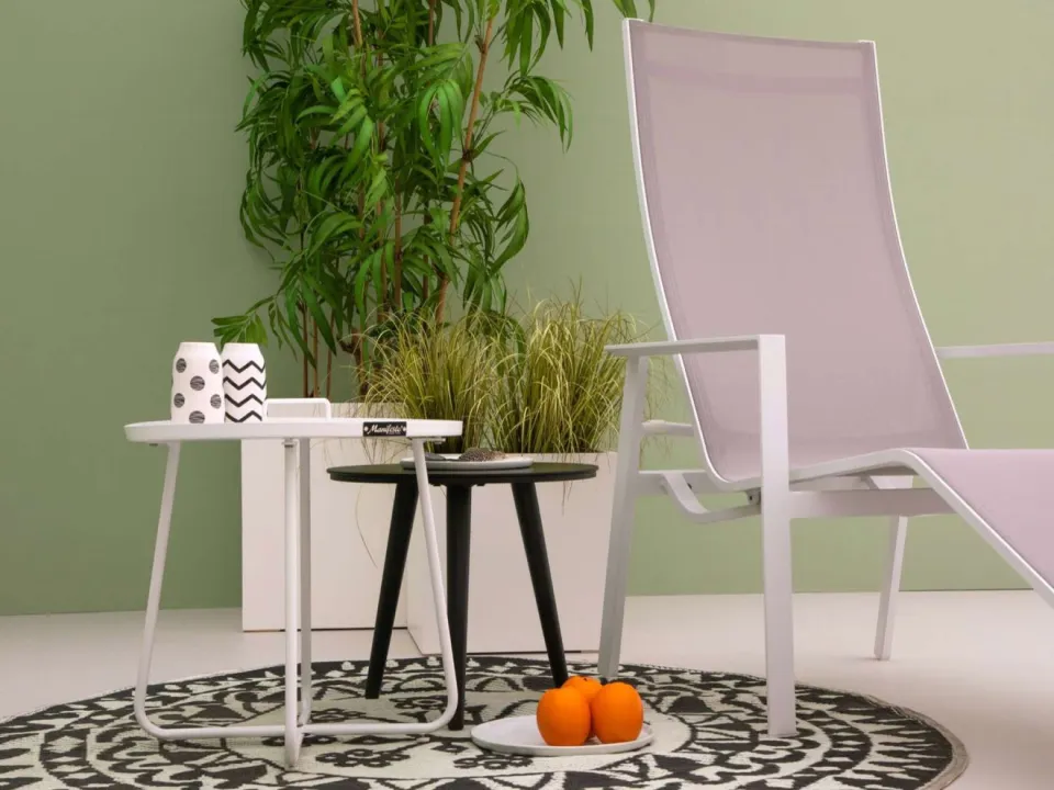 Manifesto Furniture Manifesto Latera bijzet tuintafel ø 45cm (h:45cm) wit, foto 4
