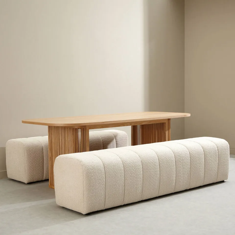 Studio LIVIT Kyo eetkamerbank ecru, foto 4