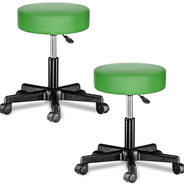 Duraxl Rolkruk - Verstelbaar - Met wielen - 360° draaibaar - Groen - Set van 2