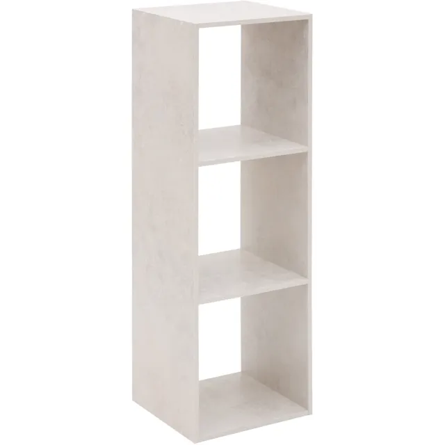 5 Five Simply Smart 5Five Mix N Modul Boekenrek - 3 Vakken - 35x32x101cm - Grijs