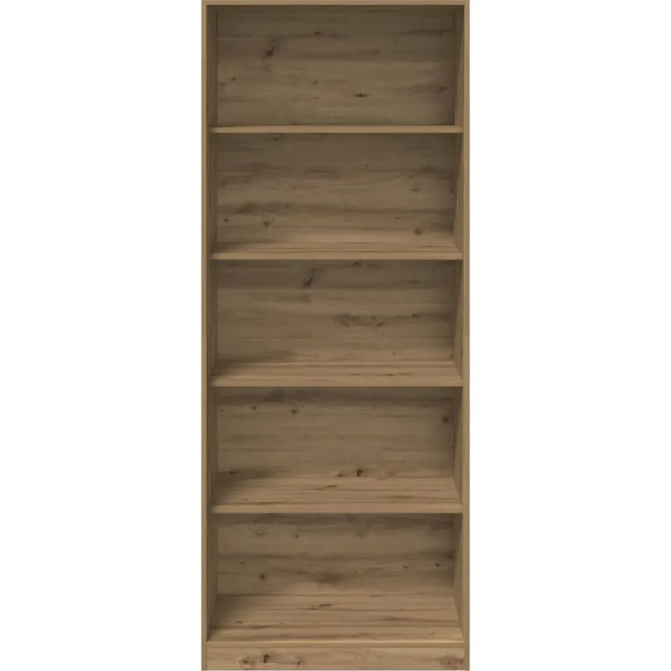 vidaXL Kledingkast 80x50x200 cm bewerkt hout artisanaal eikenkleur Bruin