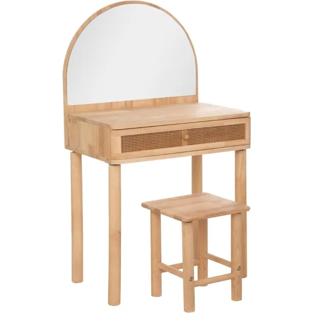 DailySupplies® Kaptafel Kind - Make up Tafel voor Meisjes - Schminktafel beige
