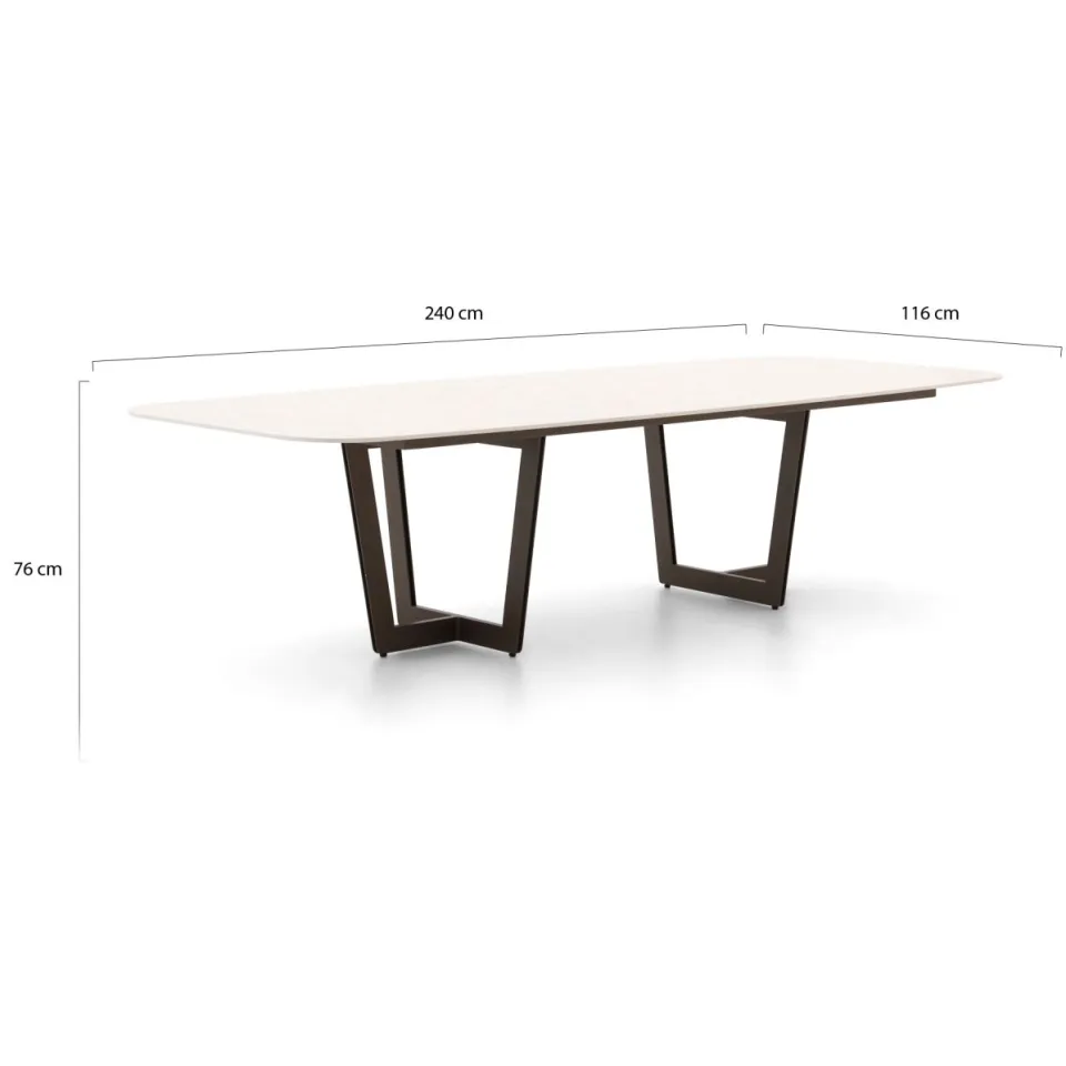 Suns Palermo dining tuintafel 240x116x76cm, foto 2