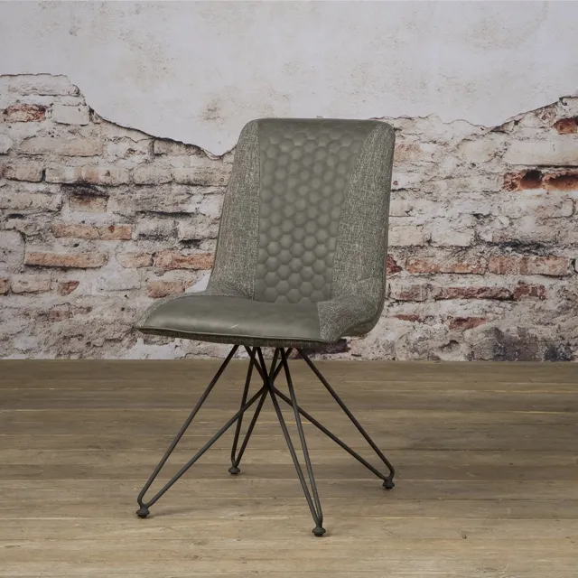sidd Capri sidechair - Vintage Grey + Linen Grey