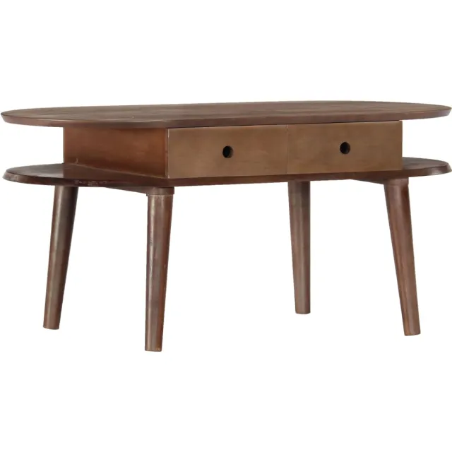 vidaXL Salontafel 100x50x46 cm massief acaciahout Bruin