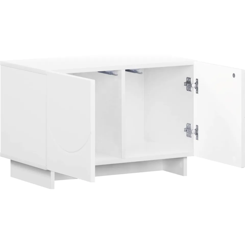 vidaXL tv-meubel 60 x 34.5 x 40 cm Wit Bewerkt hout