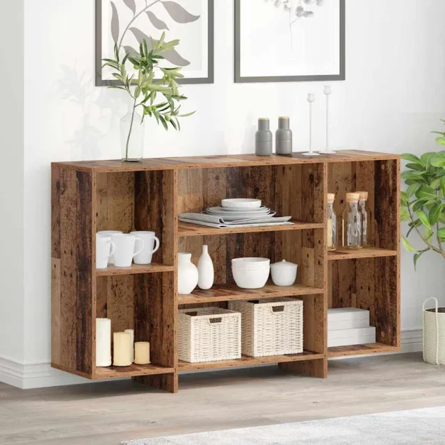 vidaXL Dressoir Oudhout 120 x 30 x 75 cm Bewerkt hout Bruin