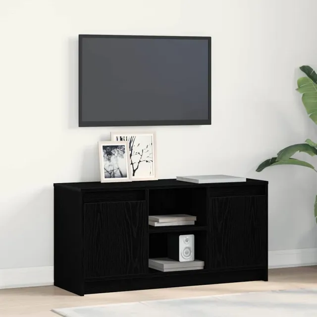 vidaXL TV Eenheden 100 x 34 x 50 cm Zwart Bewerkt hout, foto 2