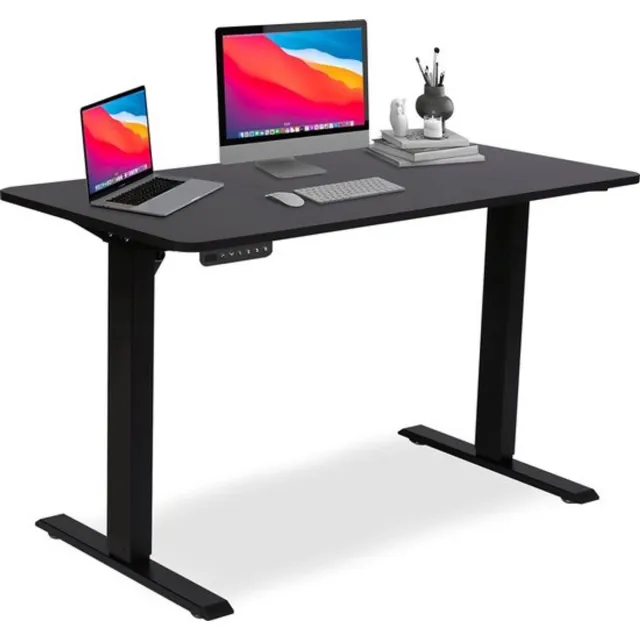 Borg Elektrisch Zit Sta Bureau - in hoogte verstelbaar - 120 x 60 cm - Zwart
