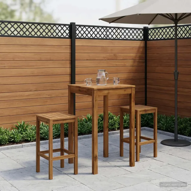 vidaXL Tuinbar Tafel LAREN Naturel 60 x 60,5 x 105 cm, foto 2