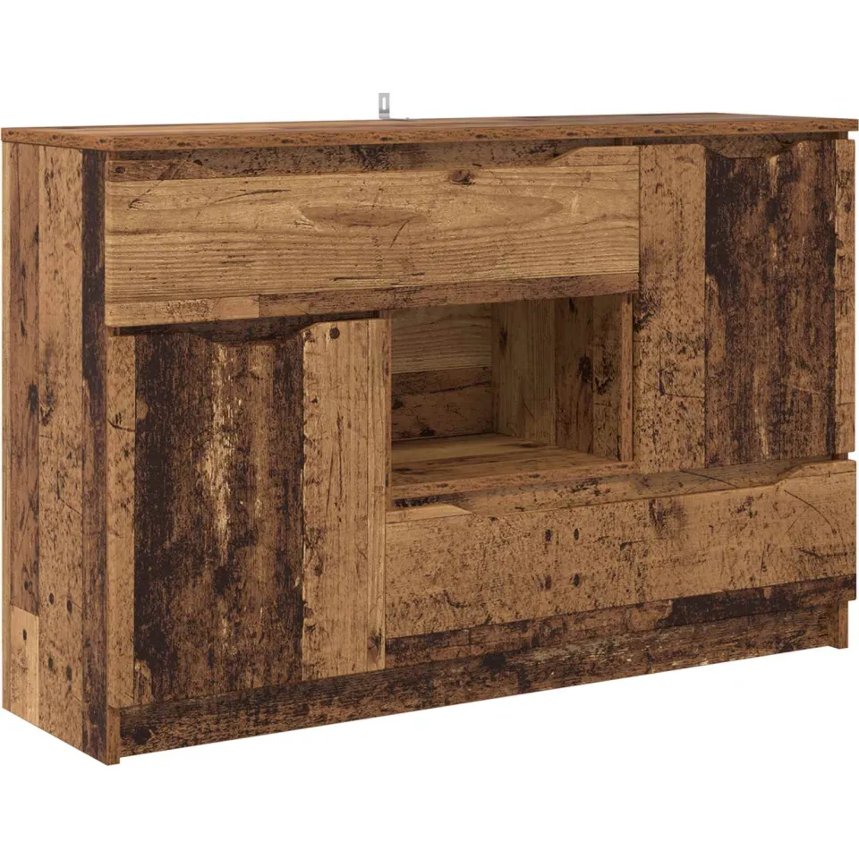 vidaXL Dressoir Oud Hout 100 x 30 x 65,6 Bewerkt hout bruin, foto 3