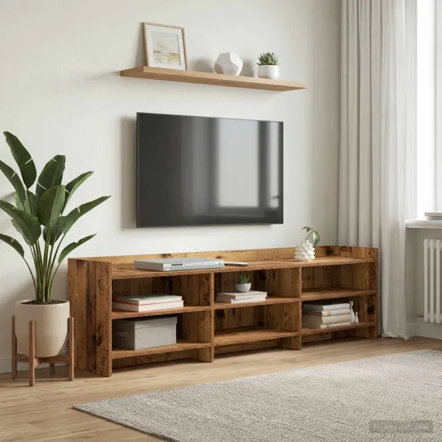 vidaXL TV-kast 168 x 33 x 47 cm Oud hout Bewerkt hout bruin, foto 2