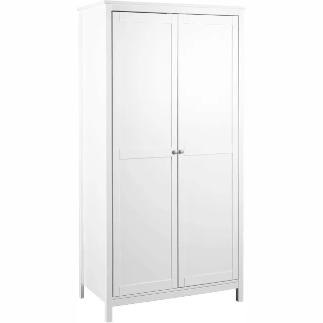 Furnilux KleiderKast Chilly Home 2-deurs massief hout wit 106 cm