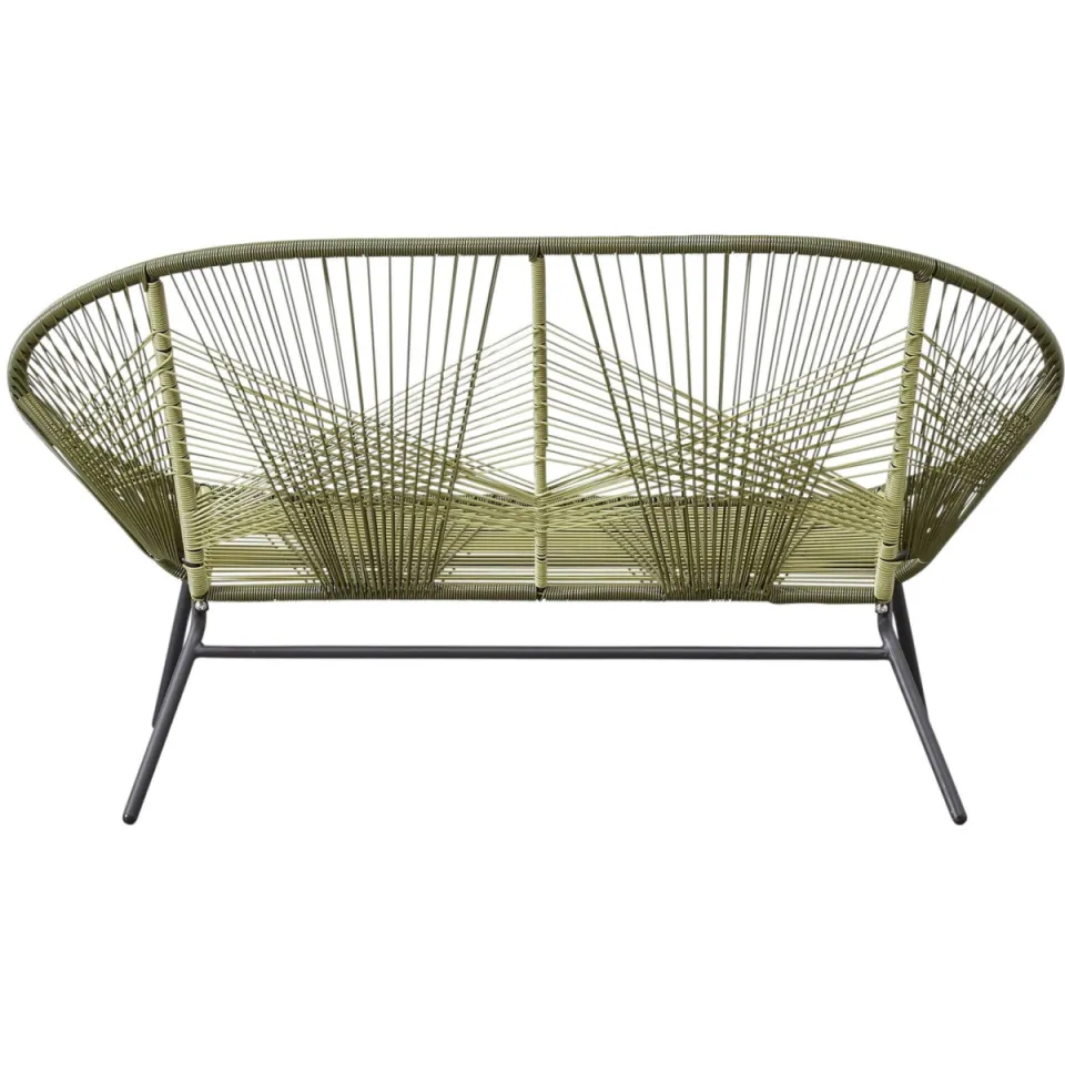 NOUS Garden tuinbank Miami Kaki/zwart