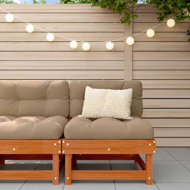 vidaXL Tuin Midden Sofa Massief grenenhout Wasbruin