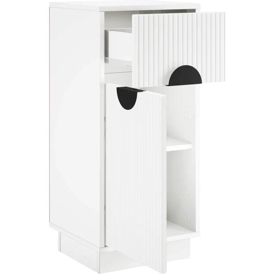 vidaXL Dressoir VENRAY Wit 35 x 33 x 77,5 cm Bewerkt hout