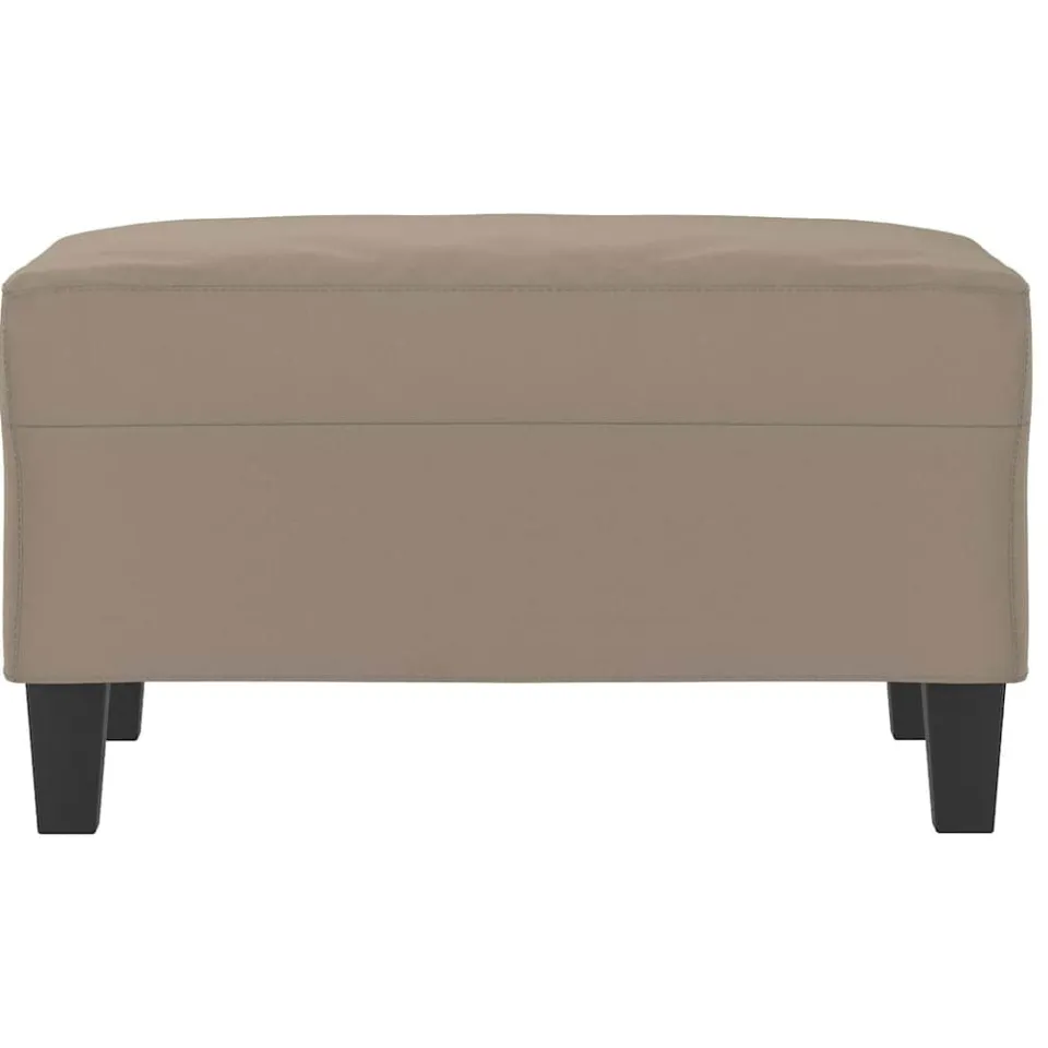 vidaXL Voetenbank 70x55x41 cm microvezelstof taupe