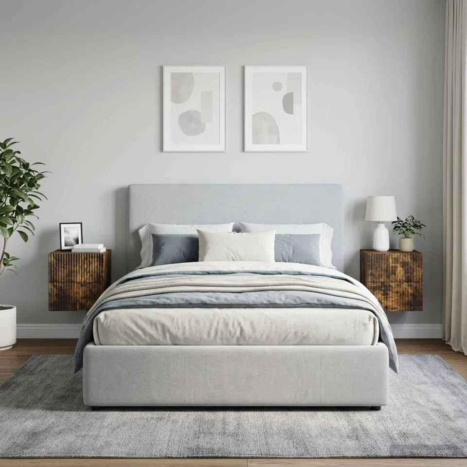 vidaXL Wandbeugel Bedkast 2 st Gerookt eiken 33 x 34,5 x 40 cm, foto 4