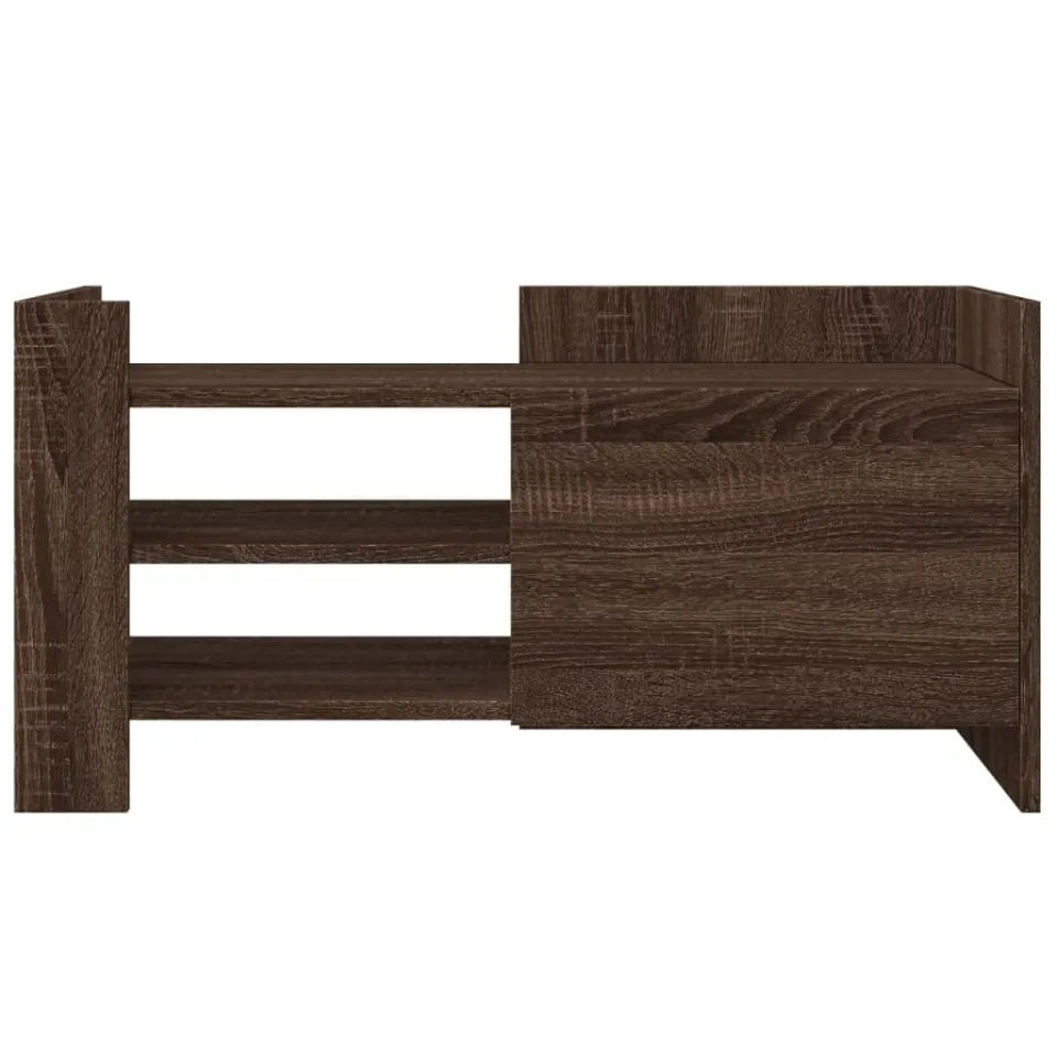vidaXL Tv-meubel 80x35x40 cm bewerkt hout bruin eikenkleurig, foto 3