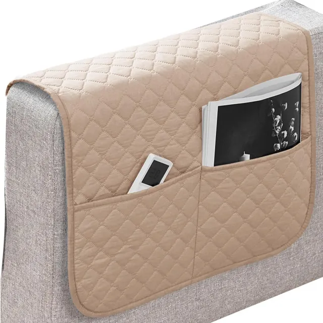 KZQ Antislip Afstandsbediening Houder - Multifunctionele Opbergzak Met Meerdere Vakken Voor Bank Of Fauteuil - Comfortabele Zijzakken Met Waterdichte Afwerking groente