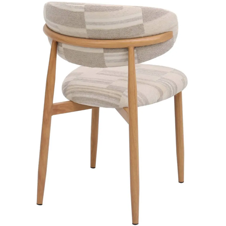 Giga Meubel Skara eetkamerstoel greige beige/eiken, foto 5