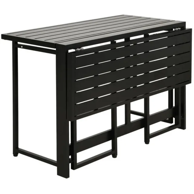 No Name FERRET – Model tuin tafel – Vouwtafel met metaal – 98x80 Zwart