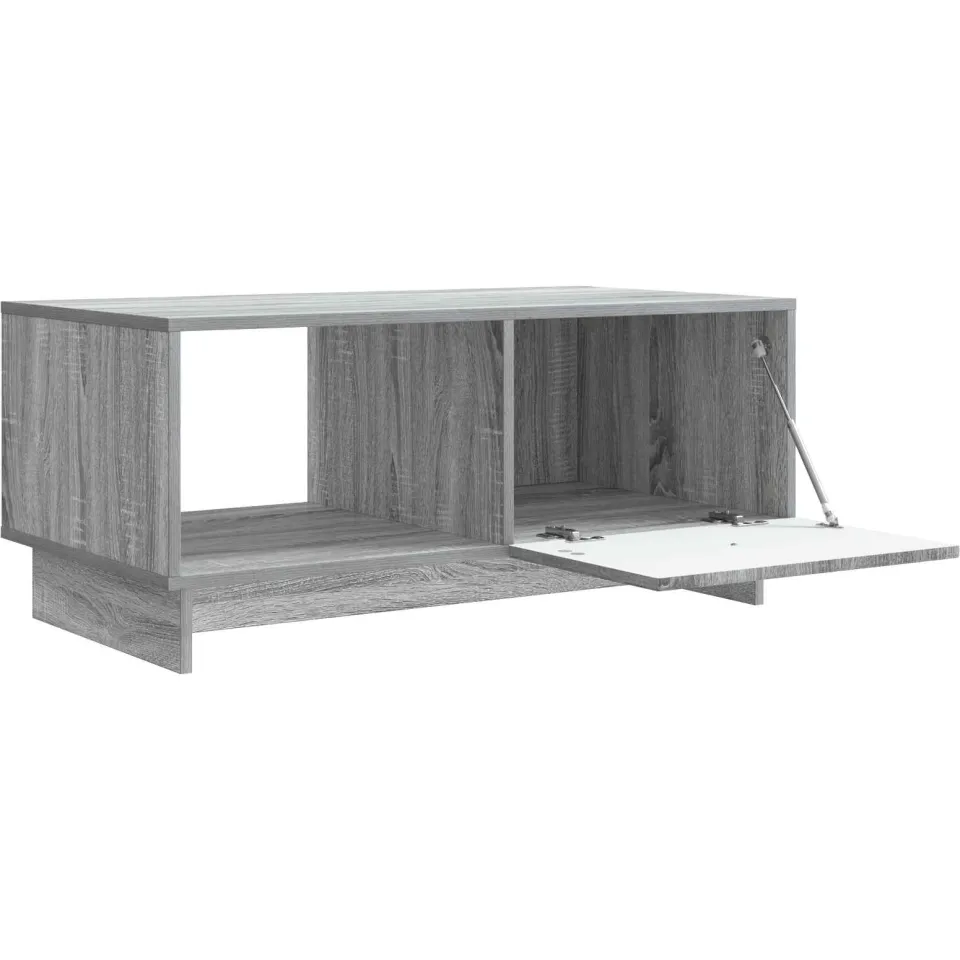 vidaXL Salontafel Grijs sonoma 90 x 50 x 40 cm Bewerkt hout, foto 4