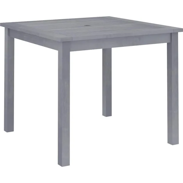 vidaXL Tuintafel 88x88x74 cm massief acaciahout Grijs