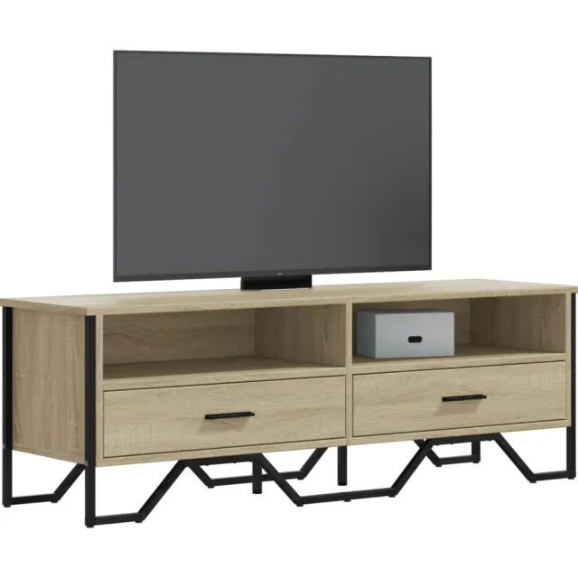 vidaXL Tv-meubel 122x34x41 cm bewerkt hout sonoma eikenkleurig
