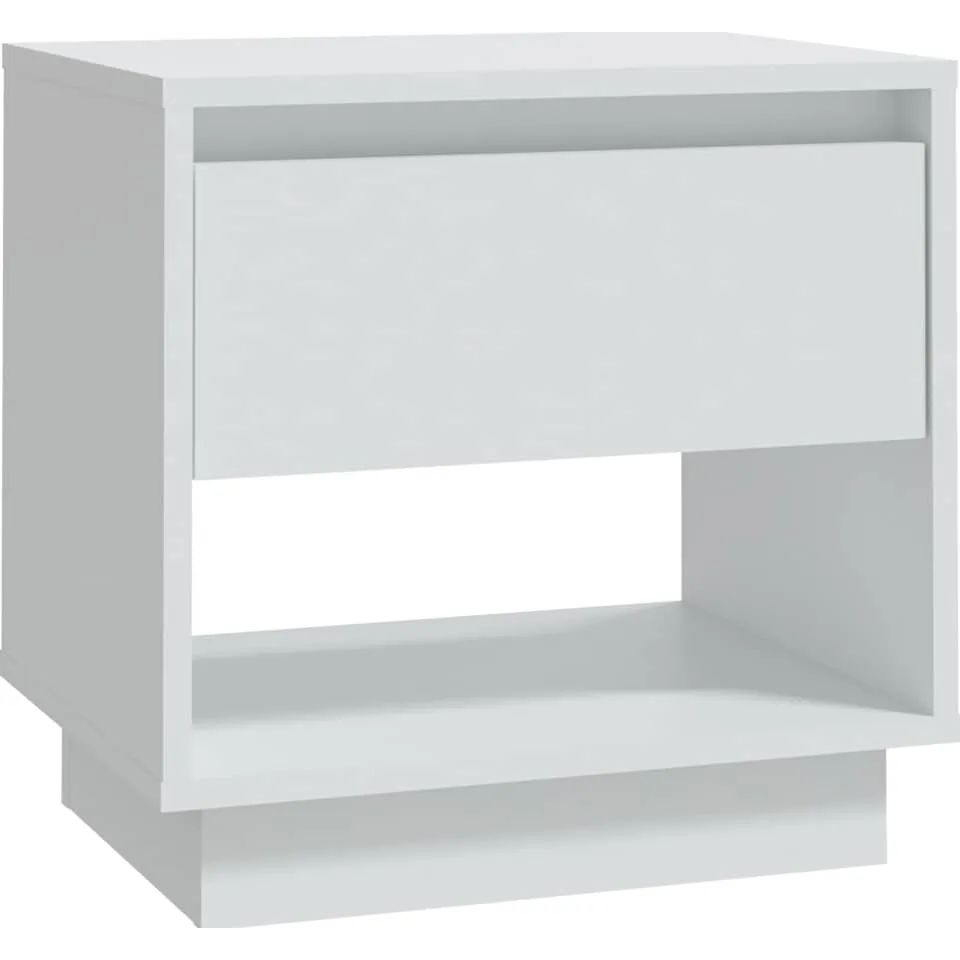 vidaXL Nachtkastjes 2 st 45x34x44 cm bewerkt hout wit, foto 4