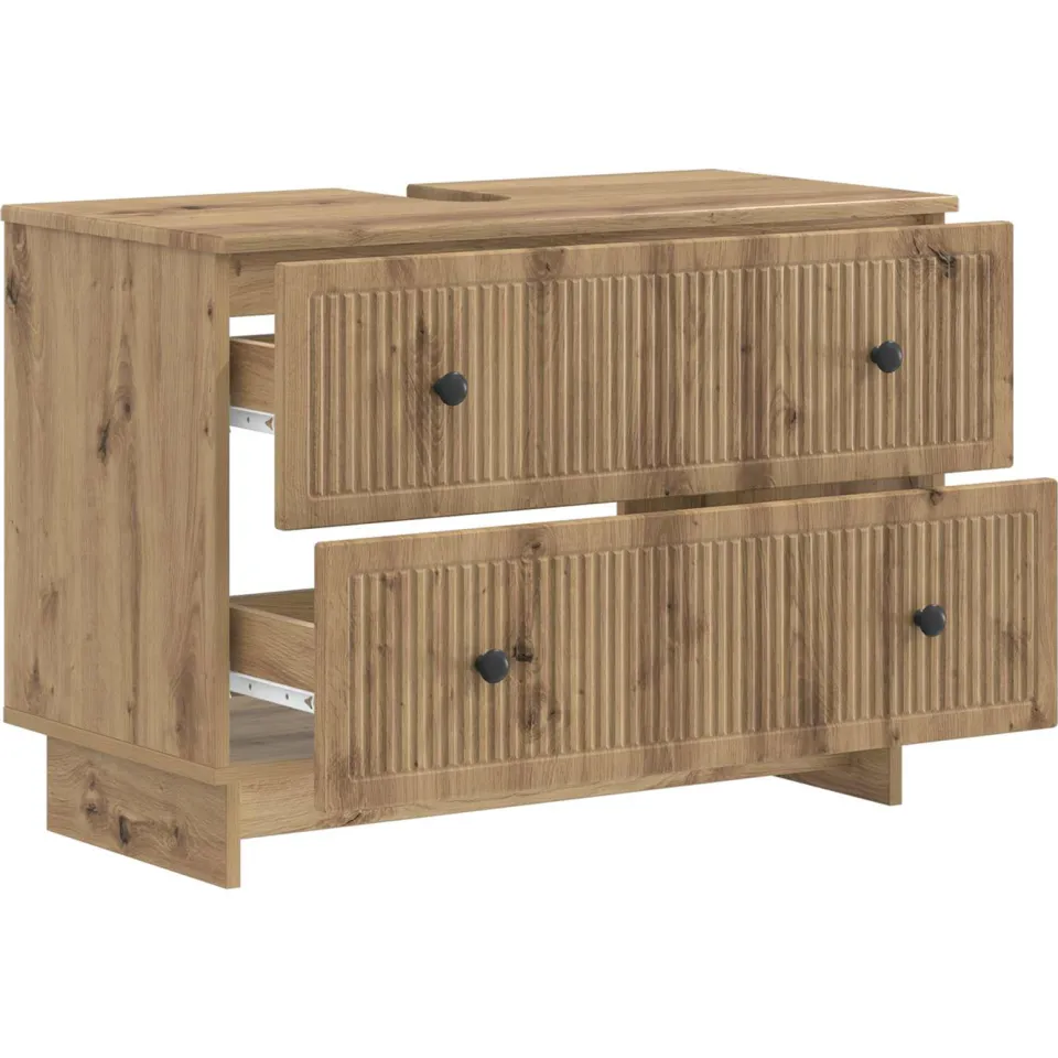 vidaXL Badkamer wastafelkast EDE Artisanaal eiken 82 x 41 x 59 cm