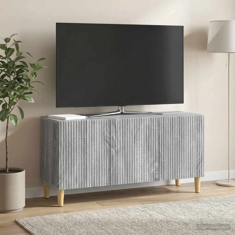 vidaXL TV-kast 99 x 34,5 x 50 cm Grijs sonoma Bewerkt hout, foto 4